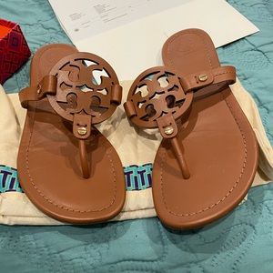 Like New Tory Burch Size 8 T Sandals. Box and receipt included if wanted.